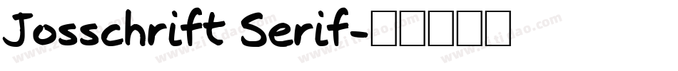 Josschrift Serif字体转换